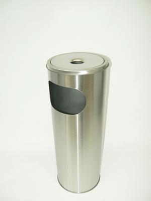 Stainless steel standing ashtray
