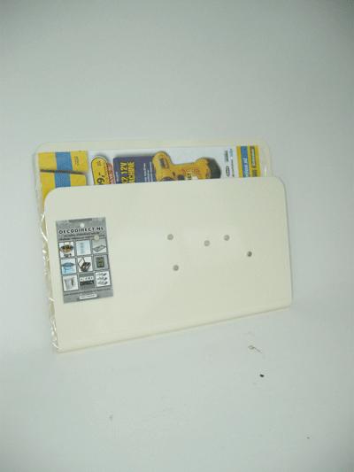 Memo Board with magazine rack, cream