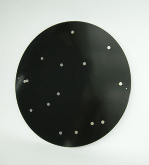 Round memo Board, black