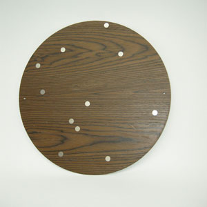 Memo board "walnut", round