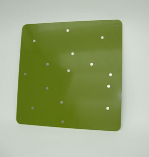 Square memo board, olive