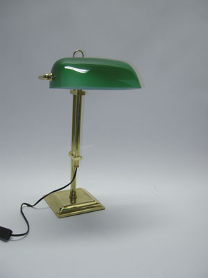 Bankerlampe messing